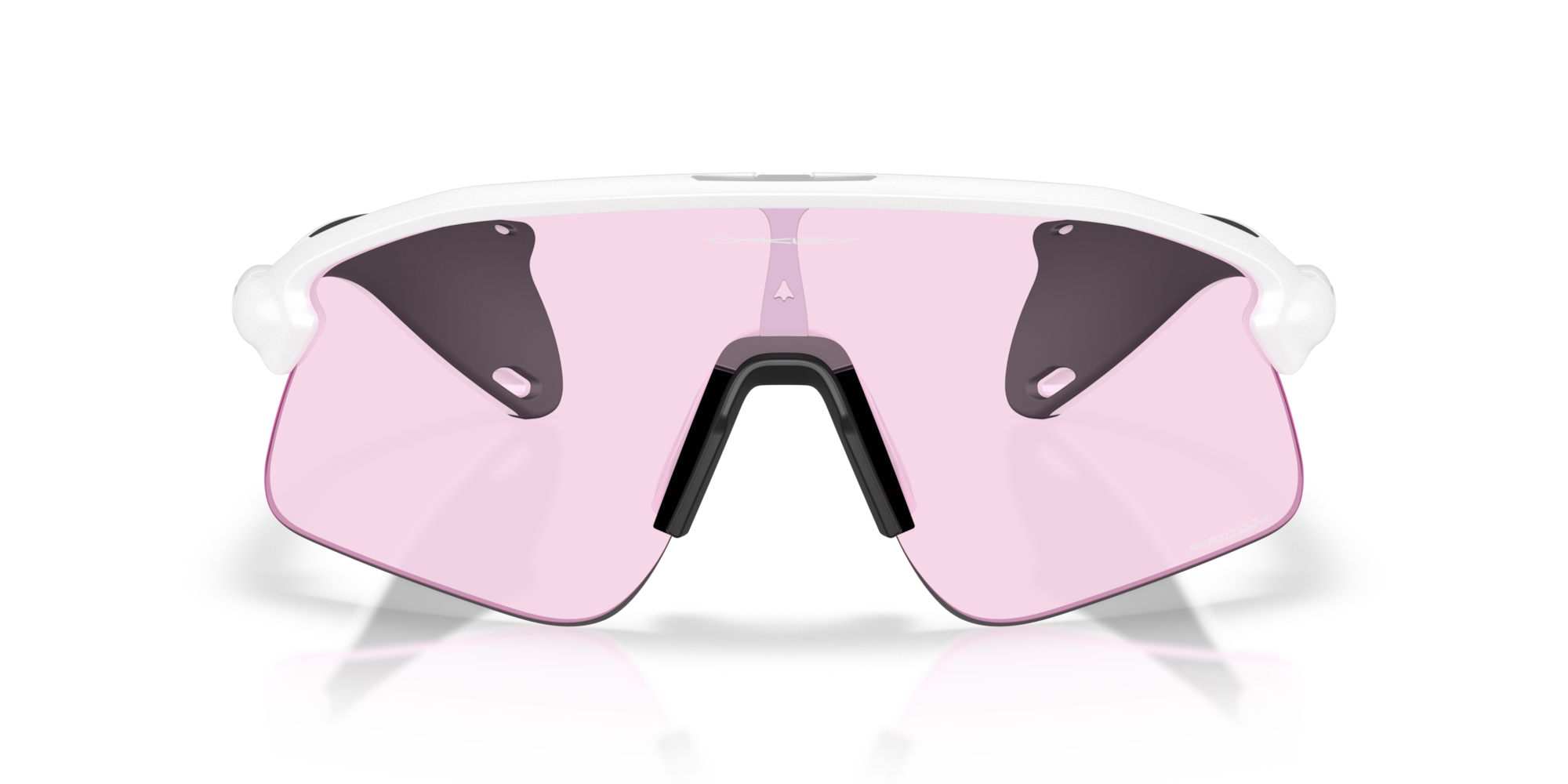 Oakley Stunt Devil matte white sunglasses with Prizm Low Light lens