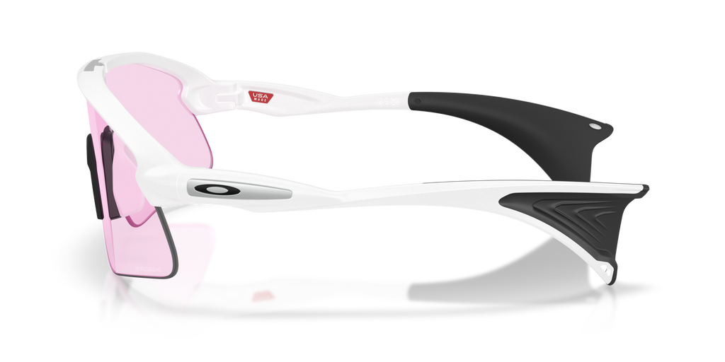 Oakley Stunt Devil matte white sunglasses with Prizm Low Light lens