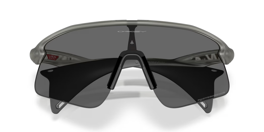 Oakley Stunt Devil Grey Ink sunglasses with photochromic shield lens