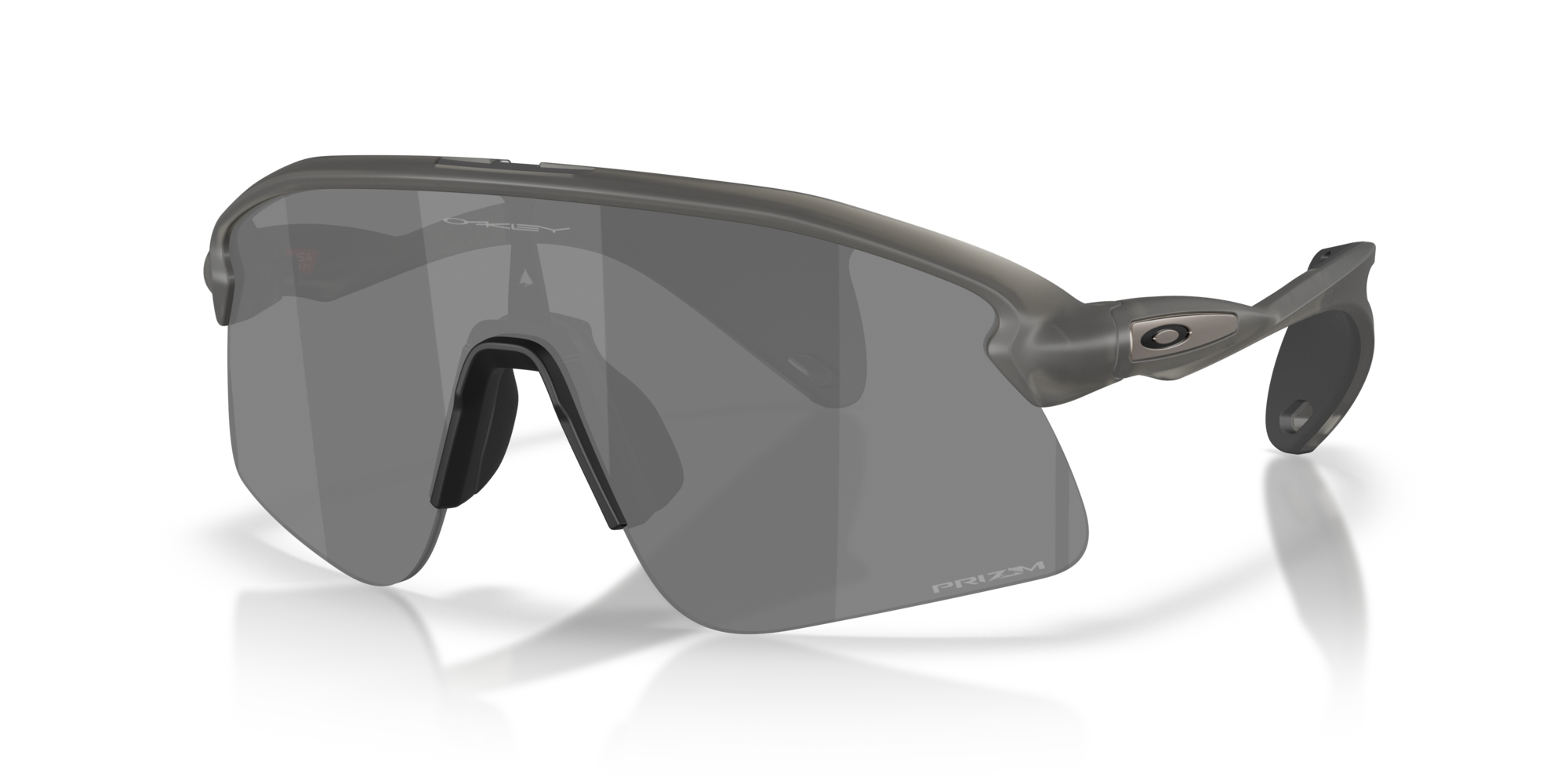 Oakley Stunt Devil S grey smoke sunglasses with Prizm Black shield lens