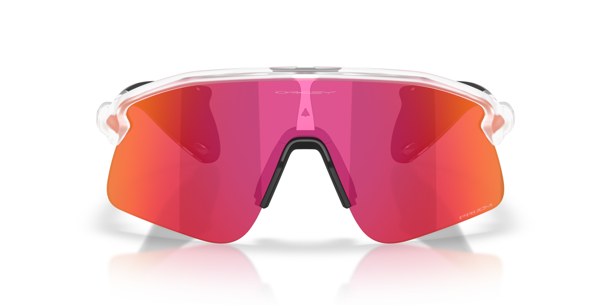 Oakley Stunt Devil S matte clear sunglasses with Prizm Field shield lens
