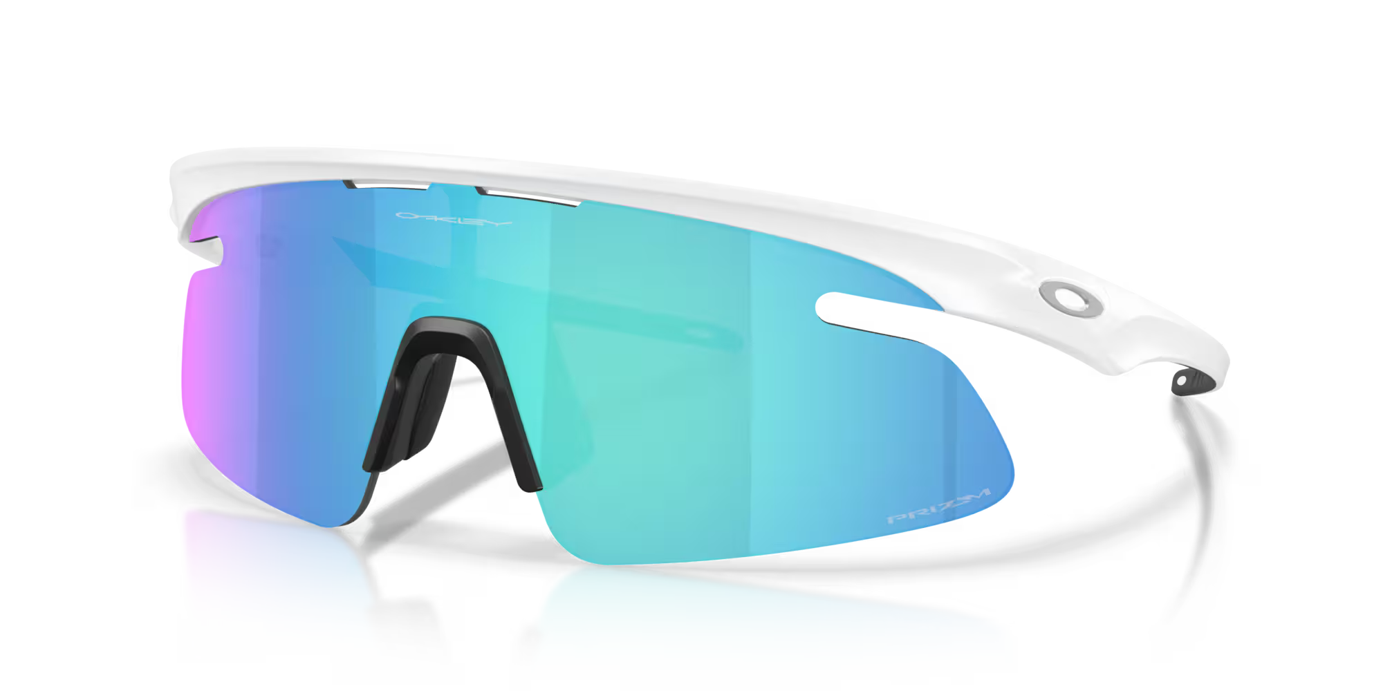 Oakley RSLV Lite Sunglasses – Prizm Sapphire Lens with Matte White Frame