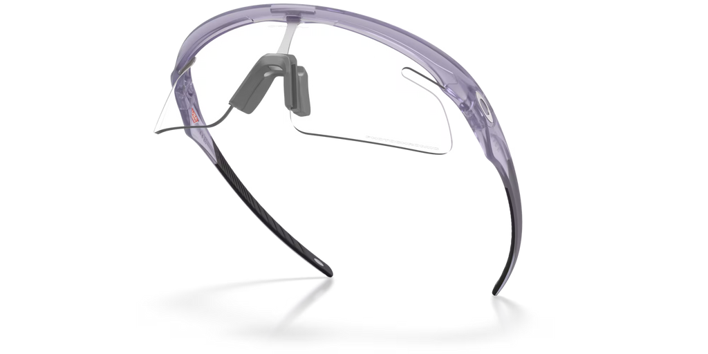 Oakley RSLV Lite Sunglasses – Clear to Black Iridium Photochromic Lens with Matte Transparent Lilac Frame