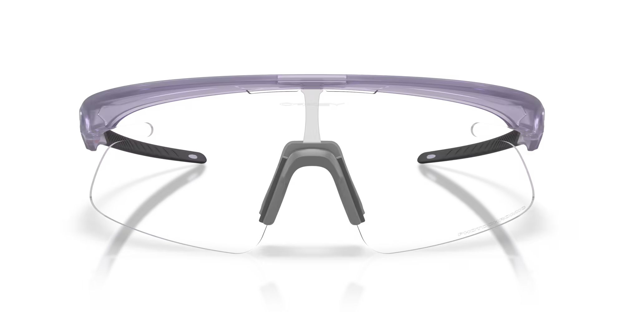 Oakley RSLV Lite Sunglasses – Clear to Black Iridium Photochromic Lens with Matte Transparent Lilac Frame