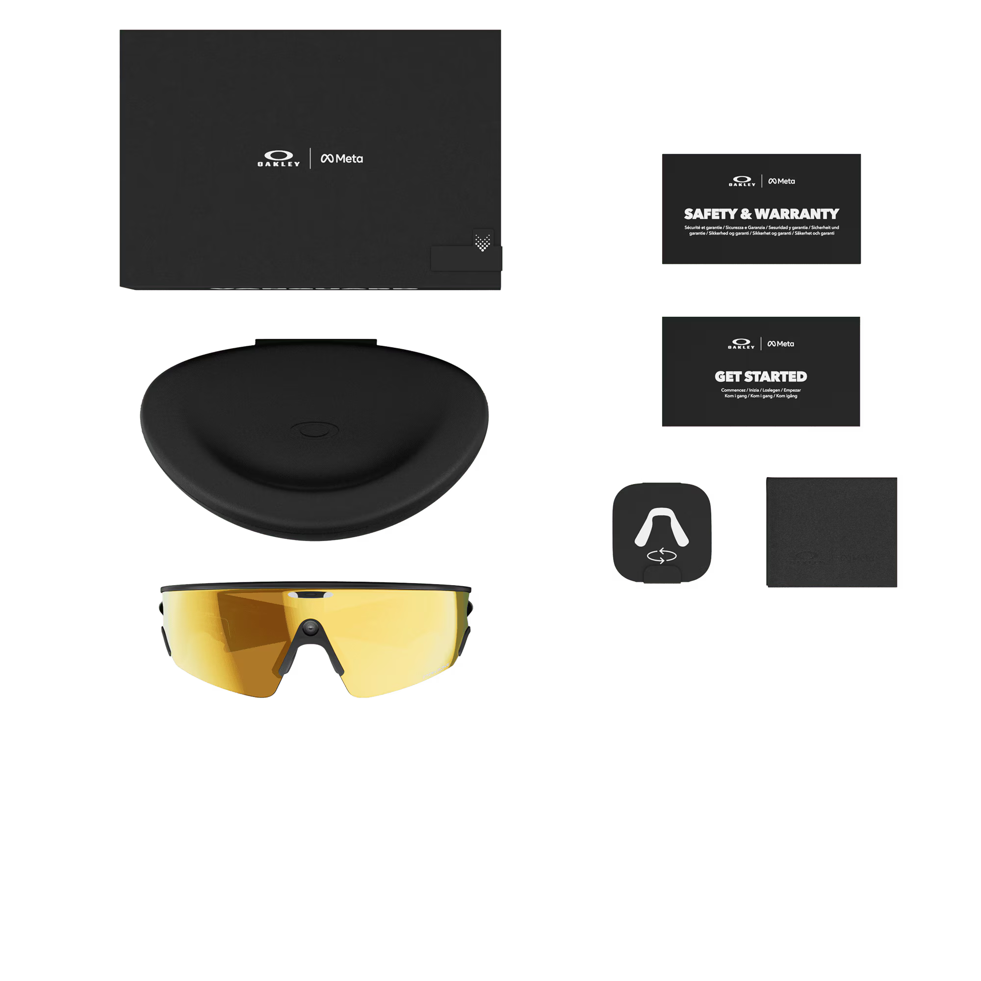 Oakley Meta Vanguard Smart Glasses – Prizm 24K Lenses with Black Frame