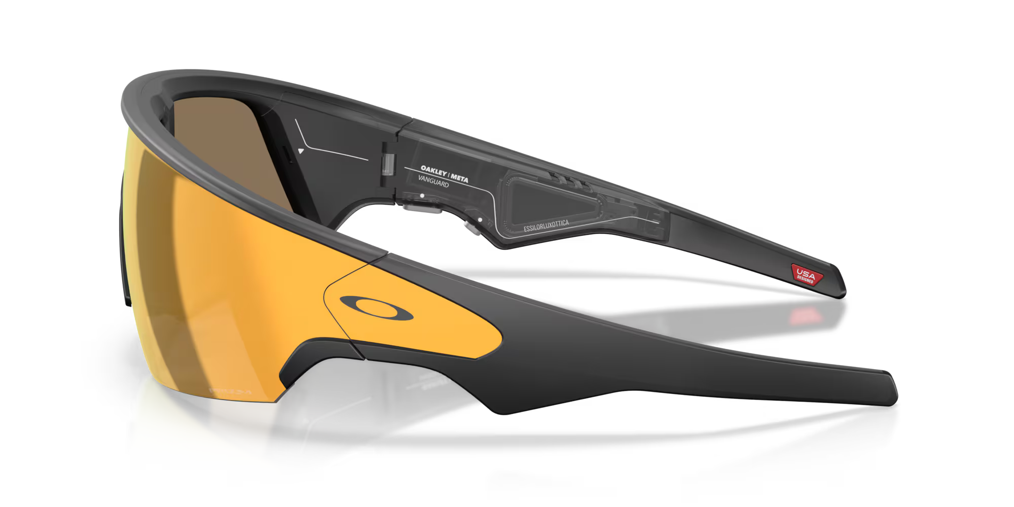 Oakley Meta Vanguard Smart Glasses – Prizm 24K Lenses with Black Frame