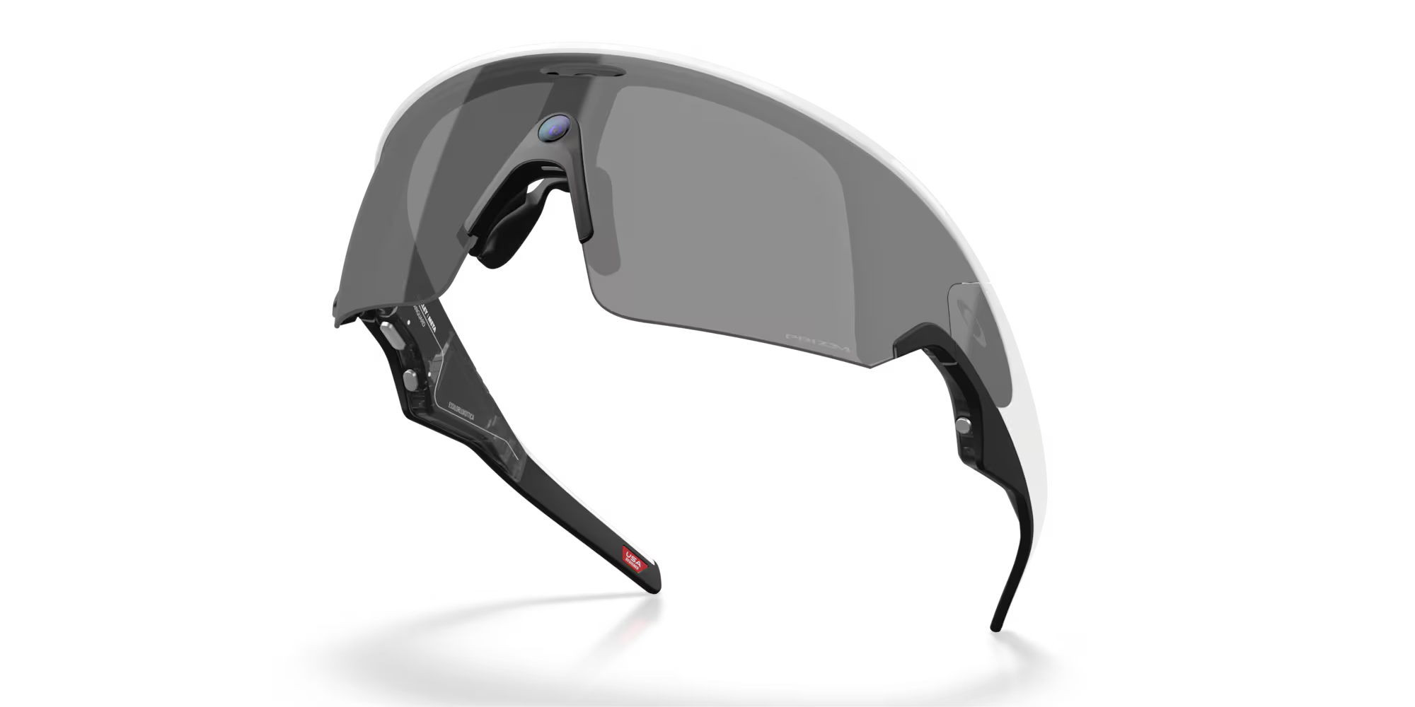 Oakley Meta Vanguard Smart Glasses – Prizm Black Lenses with White Frame