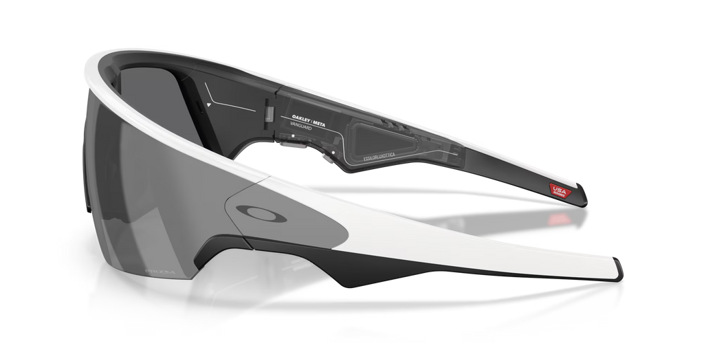 Oakley Meta Vanguard Smart Glasses – Prizm Black Lenses with White Frame