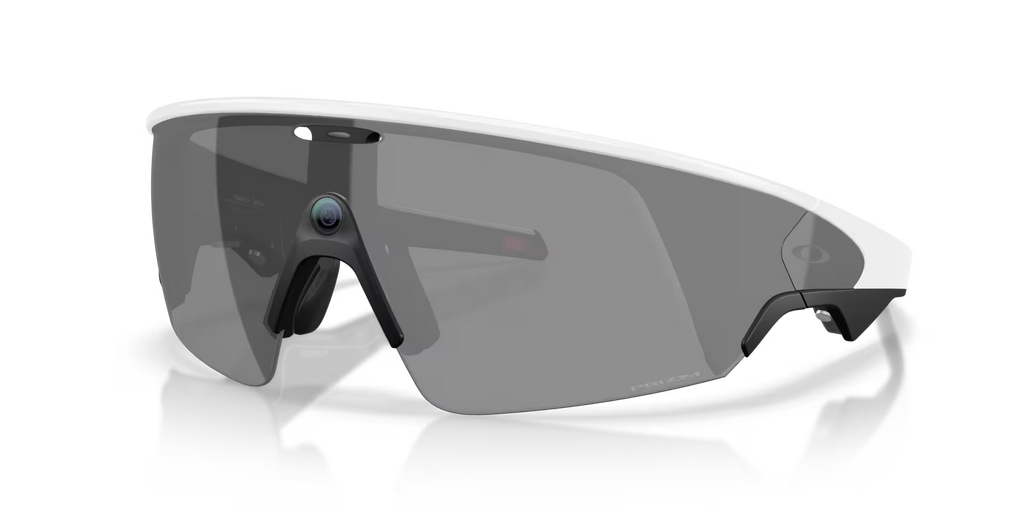 Oakley Meta Vanguard Smart Glasses – Prizm Black Lenses with White Frame