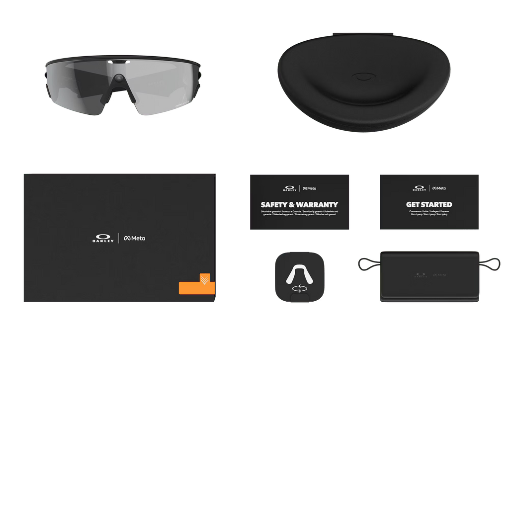 Oakley Meta Vanguard Smart Glasses – Prizm Black Lenses with White Frame (AI Performance Series)