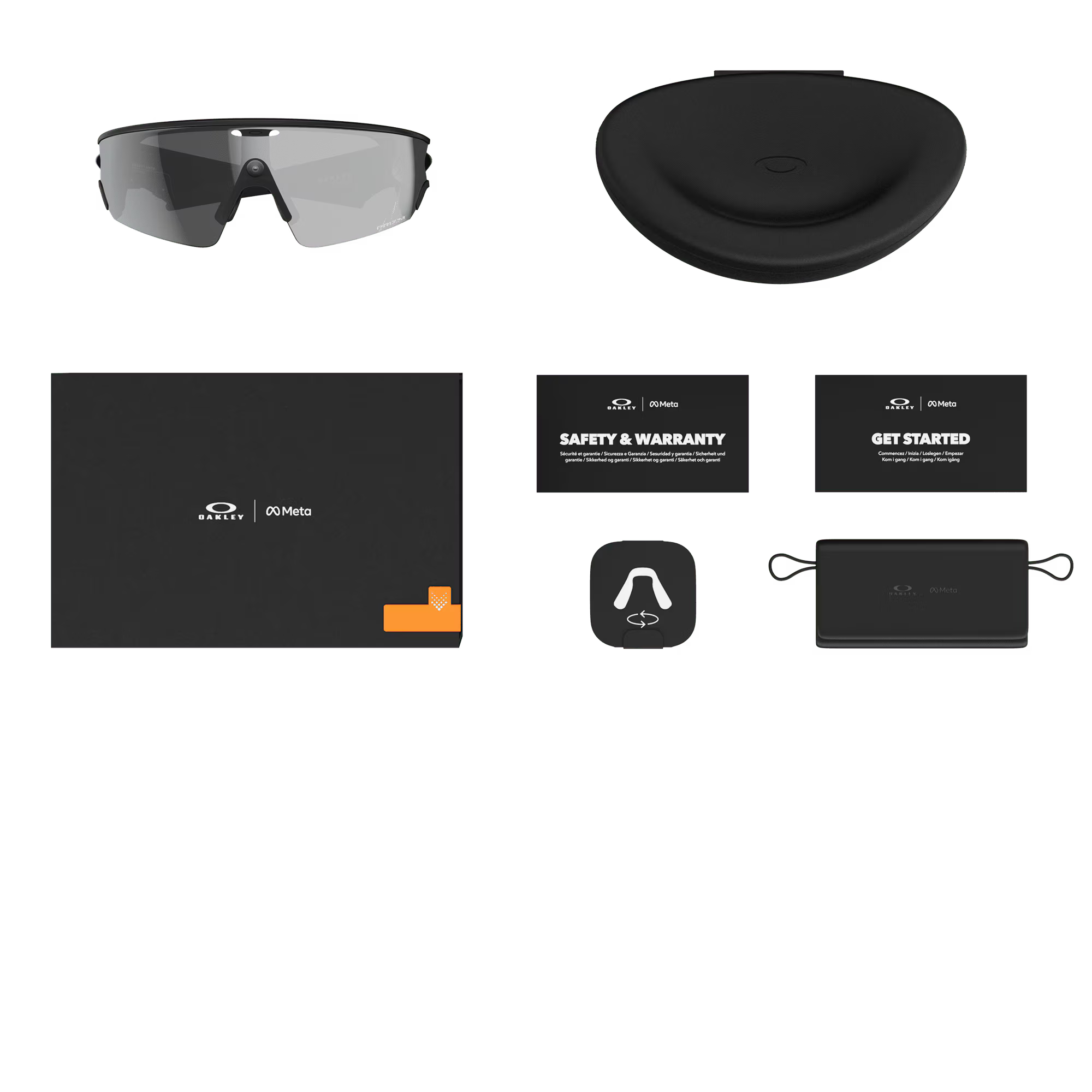 Oakley Meta Vanguard Smart Glasses – Prizm Black Lenses with White Frame (AI Performance Series)