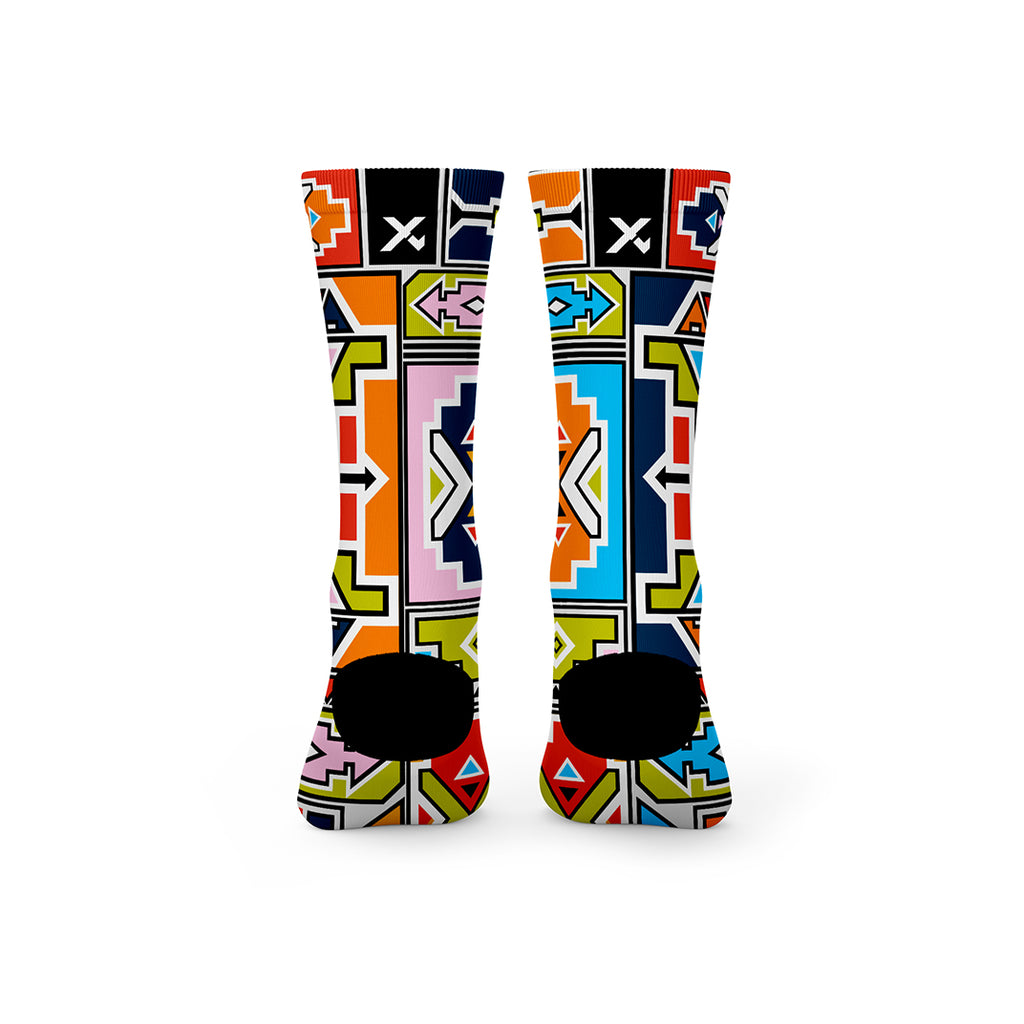SOX Ndebele Heritage Crew Socks – Classic Lifestyle Crew | Breathable Everyday Comfort