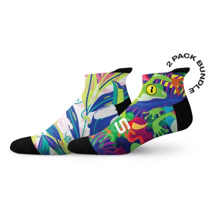 SOX Birds & Frogs Tab Combo Socks – Pack of 2 | Everyday Crew | Breathable Comfort & Playful Design