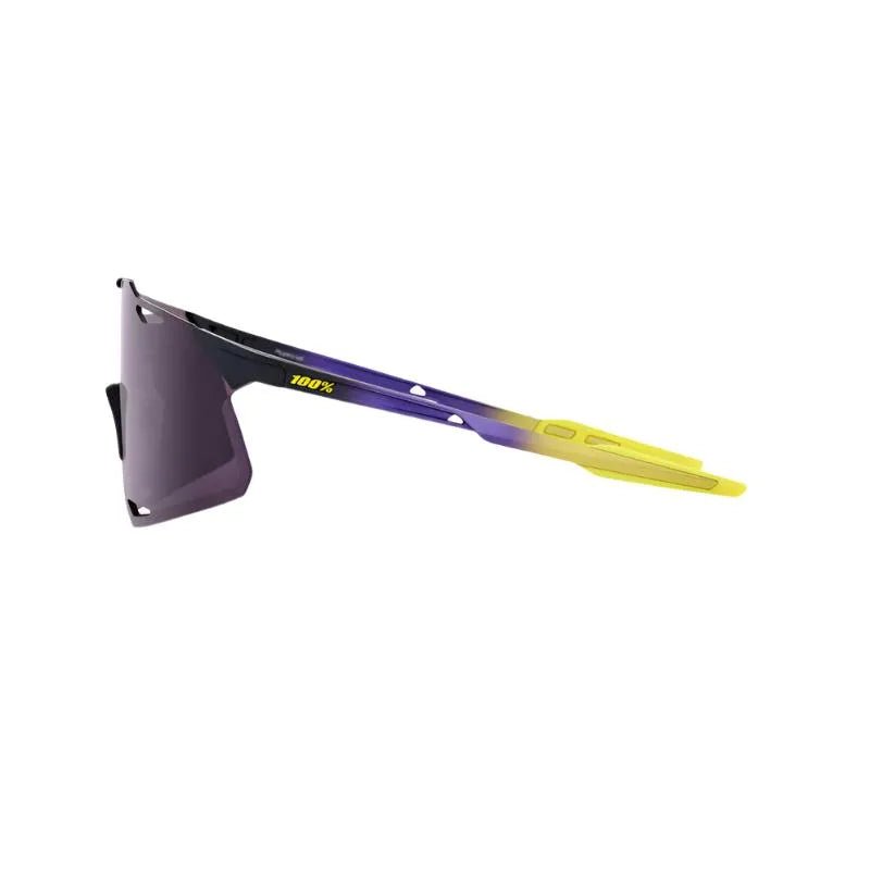 100% Hypercraft Sport Sunglasses (Dark Purple/Matte Metallic Digital Brights) | Cycling Gears Hub - Cycling Gears Hub