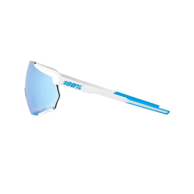 100% Racetrap 3.0 Sport Sunglasses (Blue Multilayer/SE Movistar Team White) | Cycling Gears Hub - Cycling Gears Hub