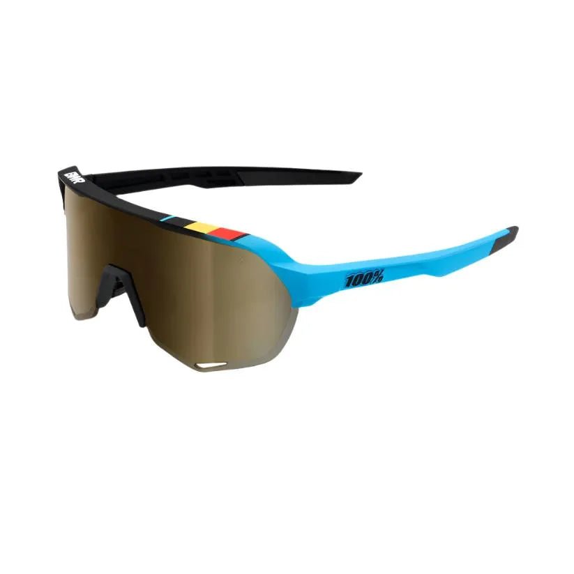 100% S2 Sport Sunglasses (Soft Gold/BWR Black) | Cycling Gears Hub - Cycling Gears Hub