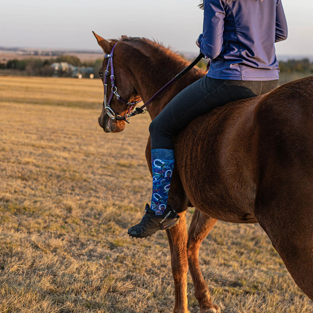 SOX Horseshoe Knee High Socks – Classic Knee-Length Crew | Breathable Comfort & Stylish Design