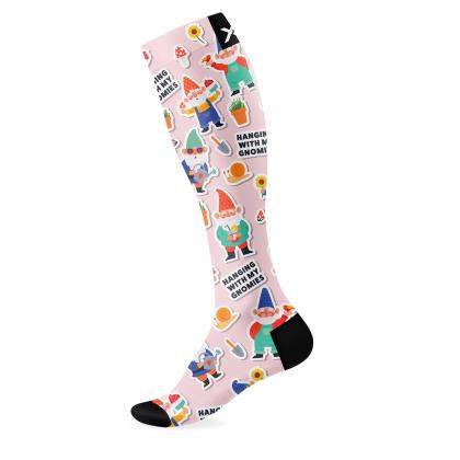 SOX Gnomes Knee High Socks – Whimsical Knee-Length Crew | Breathable Comfort & Playful Design
