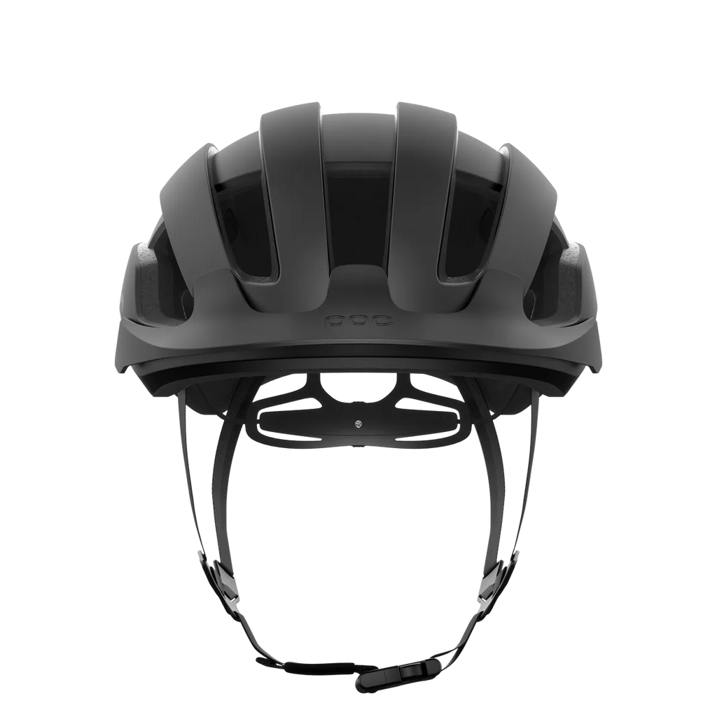 POC Omne Air Resistance Road Cycling Helmet (Uranium Black/Opal Blue) | Cycling Gears Hub