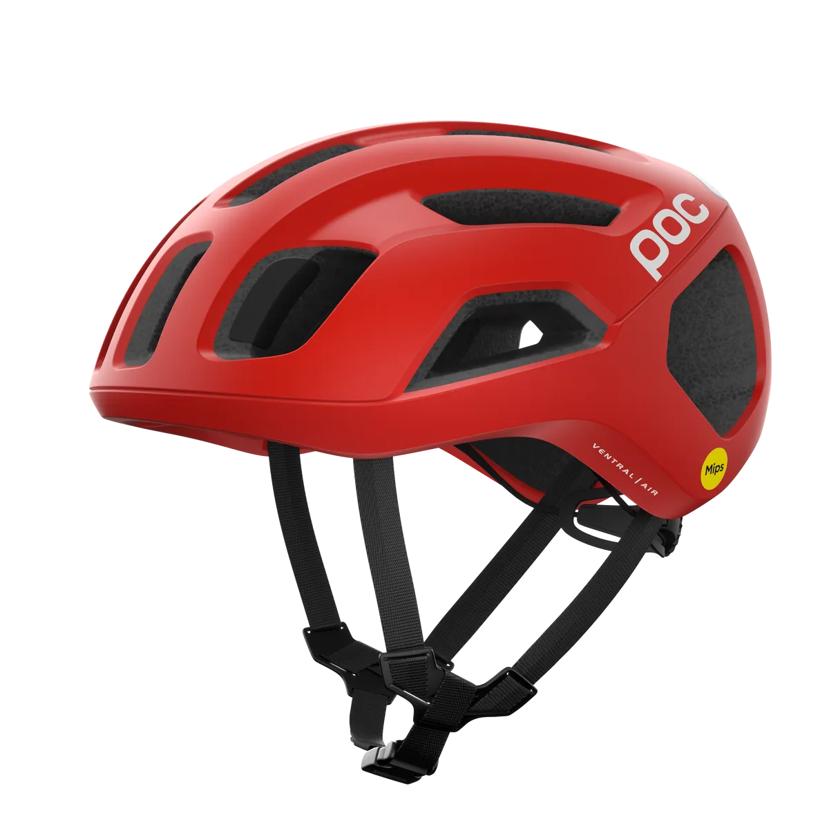POC Ventral Air Road Cycling Helmet (Prismane Red Matt) | Cycling Gears Hub