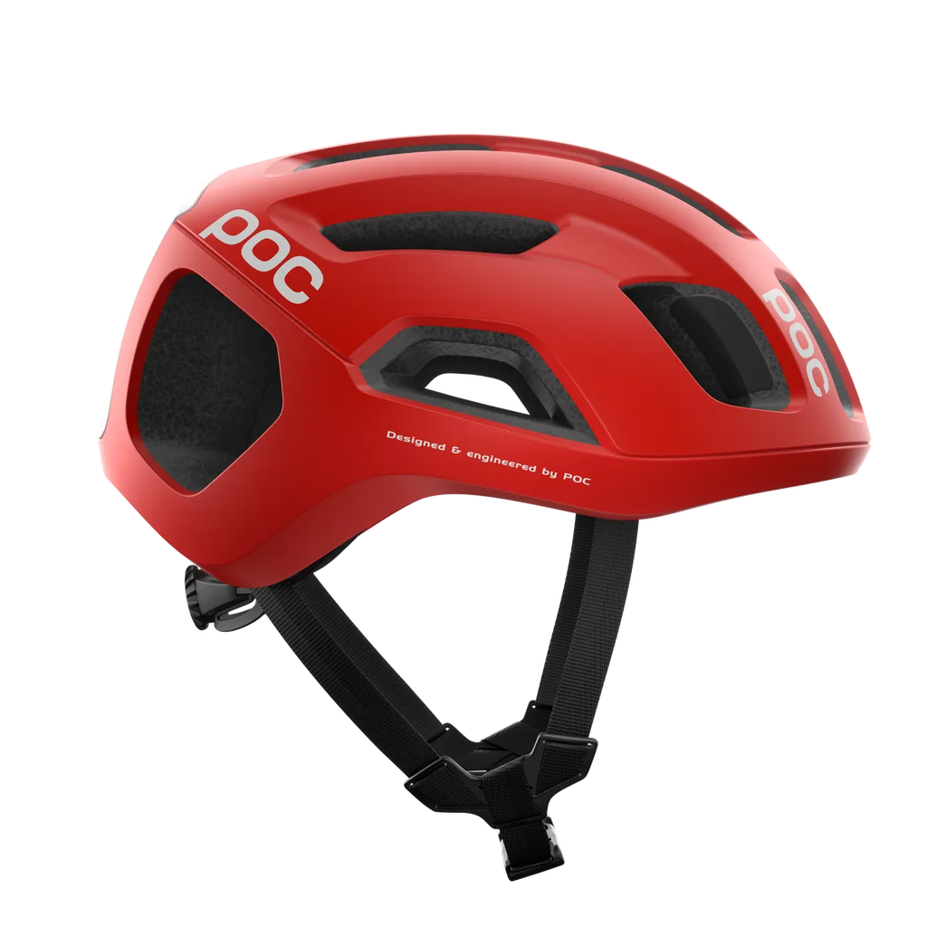 POC Ventral Air Road Cycling Helmet (Prismane Red Matt) | Cycling Gears Hub