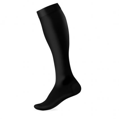 SOX Solid Black Knee High Socks – Premium Knee-Length Fit | Breathable All-Day Comfort