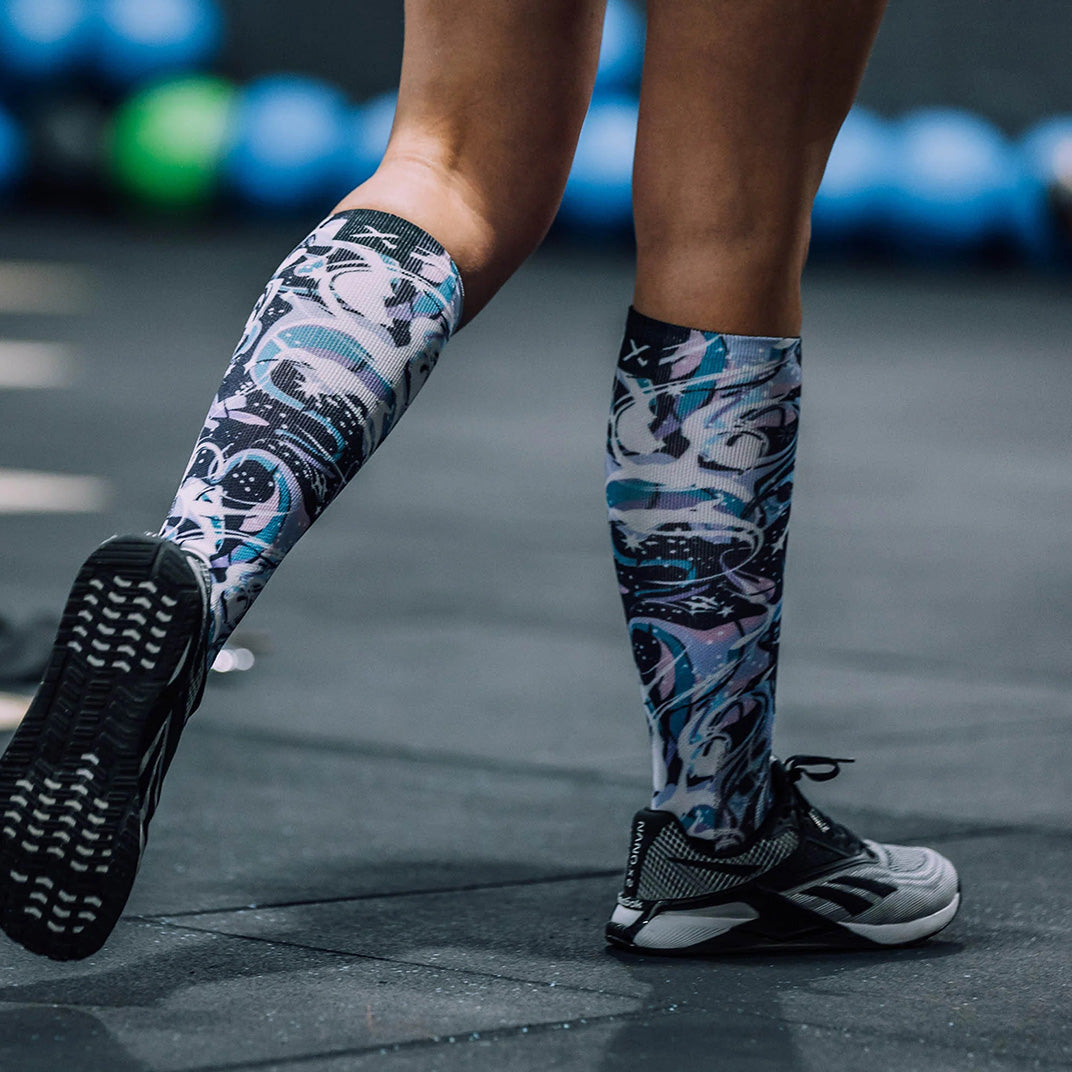 SOX Milky Way Knee High Socks – Cosmic Style Knee-Length Crew | Breathable Comfort & Stylish Design