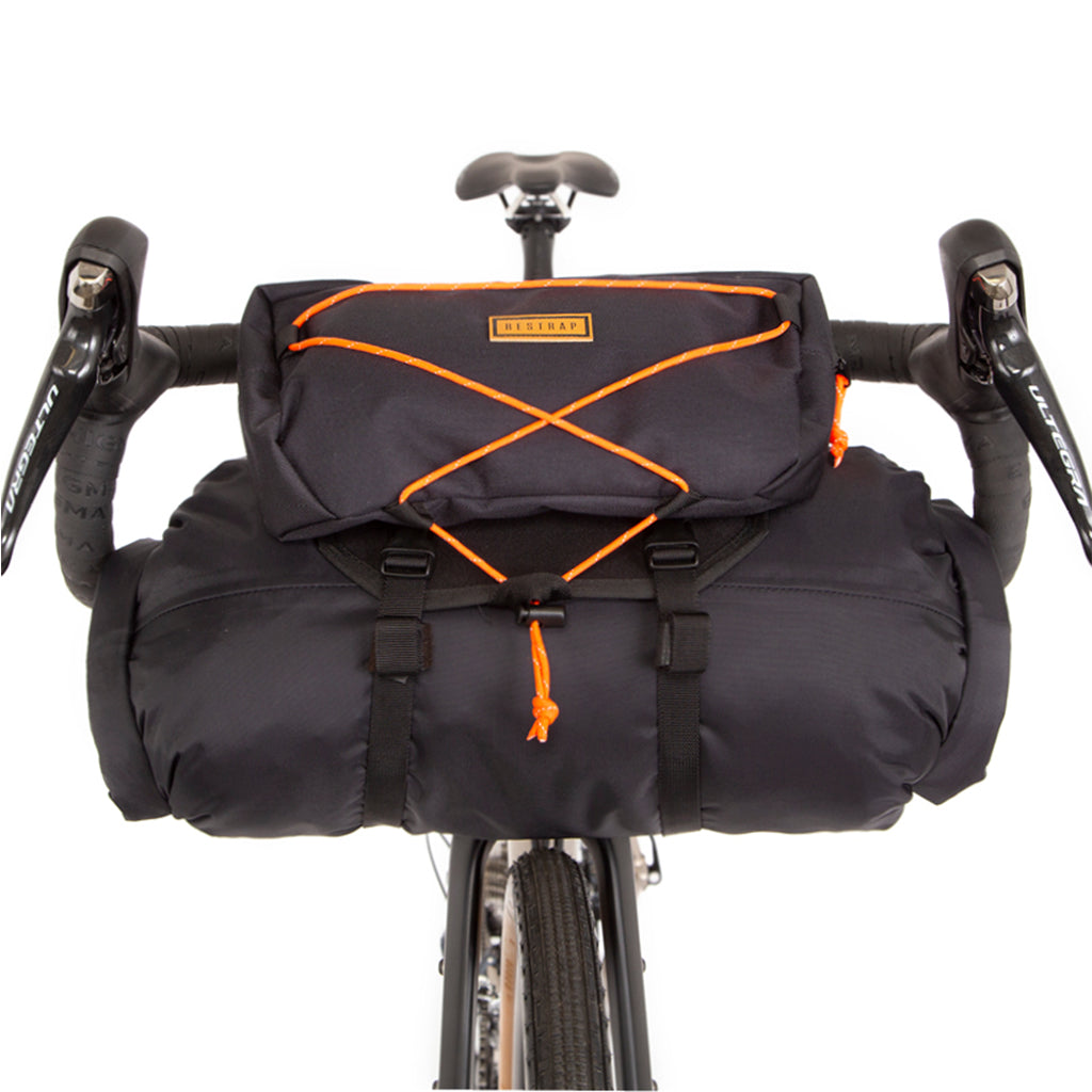 RESTRAP HANDLEBAR BAG-LARGE (BLACK/ORANGE)14 litre +3 litre