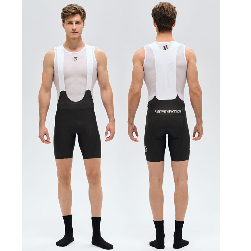 Monton Minima Bibshorts – Black/Grey | Performance Cycling Bib Shorts (EU-S)