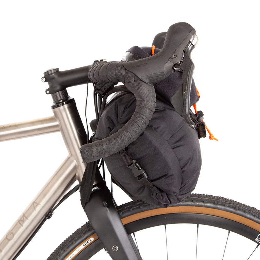 RESTRAP HANDLEBAR BAG-LARGE (BLACK/ORANGE)14 litre +3 litre