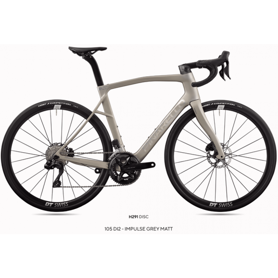 Pinarello X3 Disc – CH291 Impulse Grey Matt | Shimano 105 Di2 | DT Swiss A1800 30 DB | Cycling Gears Hub