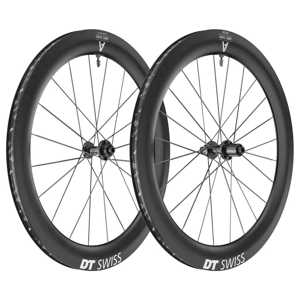 DT Swiss ARC 1400 DICUT DB 65mm Aero Road Carbon Wheels Shimano Hub Disc Brake