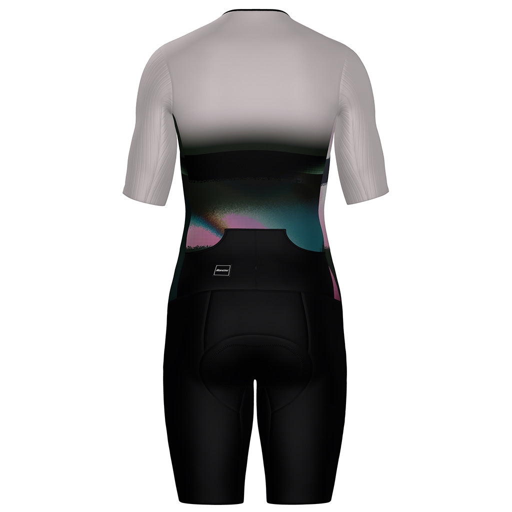 Santini Viper Men's Best Triathlon Suit Short Sleeve Color-Black| Cycling Gears Hub