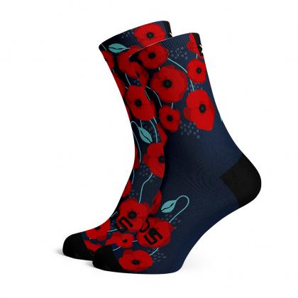 SOX Poppy Running Crew Socks – Performance Sports Crew | Breathable Support & Stability