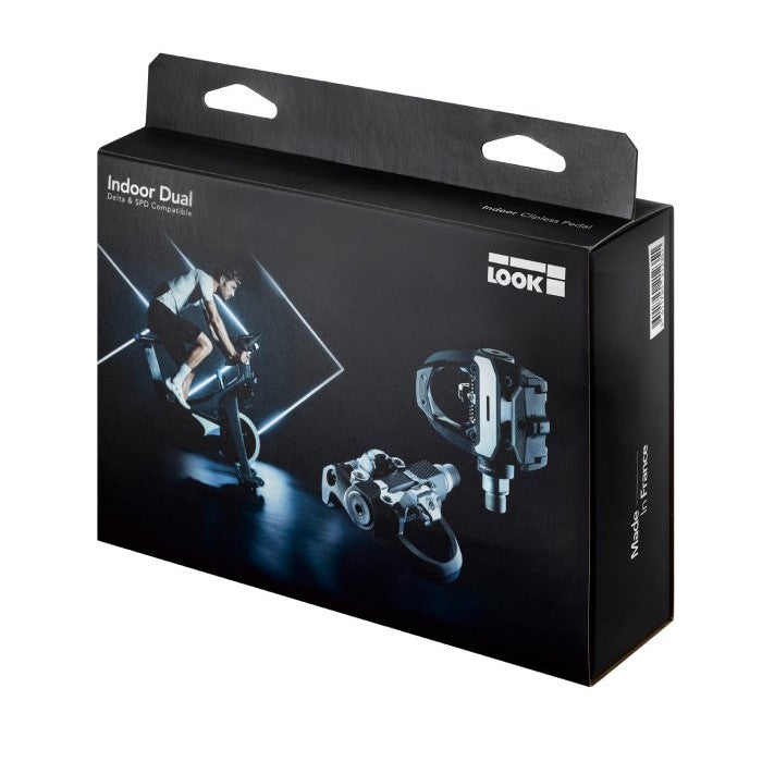 LOOK Indoor Dual Delta/SPD Pedals – Black | Dual-Sided Indoor Cycling Pedals | Cycling Gears Hub