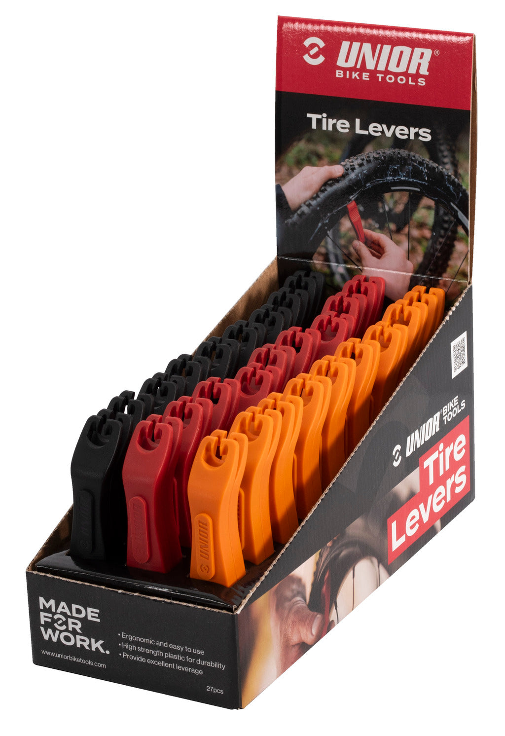 UNIOR 1657ST-US SET OF TIRE LEVERS IN A BOX, 27 PAIRS