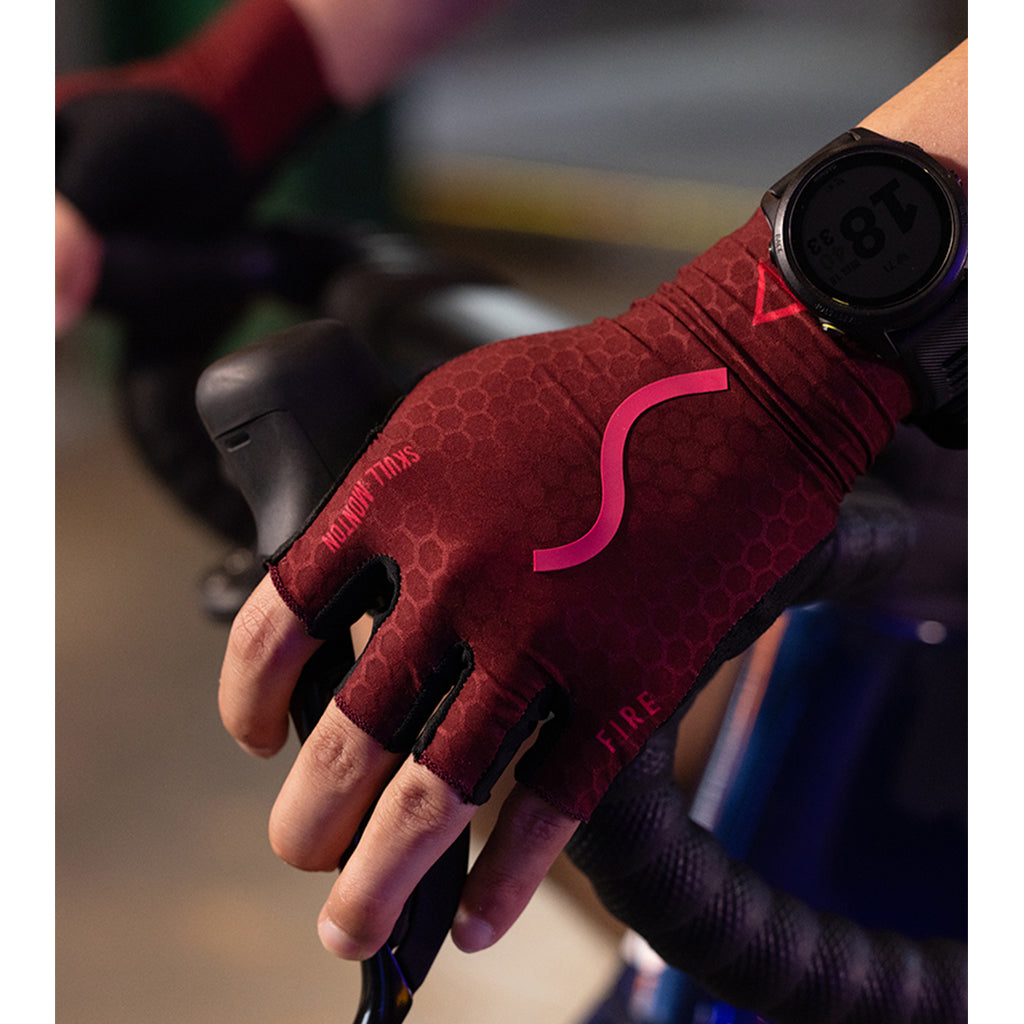 Monton Fire Gloves – Red | Performance Cycling Gloves (Size S)