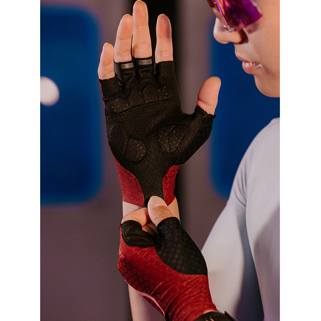 Monton Fire Gloves – Red | Performance Cycling Gloves (Size S)