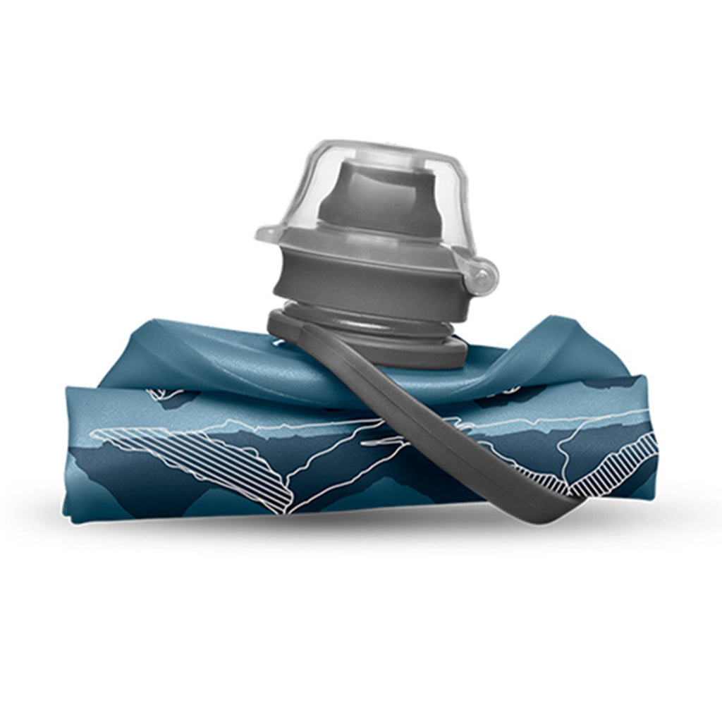 Hydrapak Stow Flexible Bottle Mountain Edition Color Tahoe Blue | Cycling Gears Hub