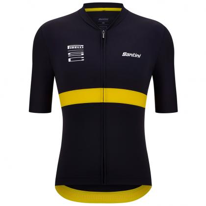 Santini Pirelli Sport Club Men's Cycling Jersey (Black) | Cycling Gears Hub