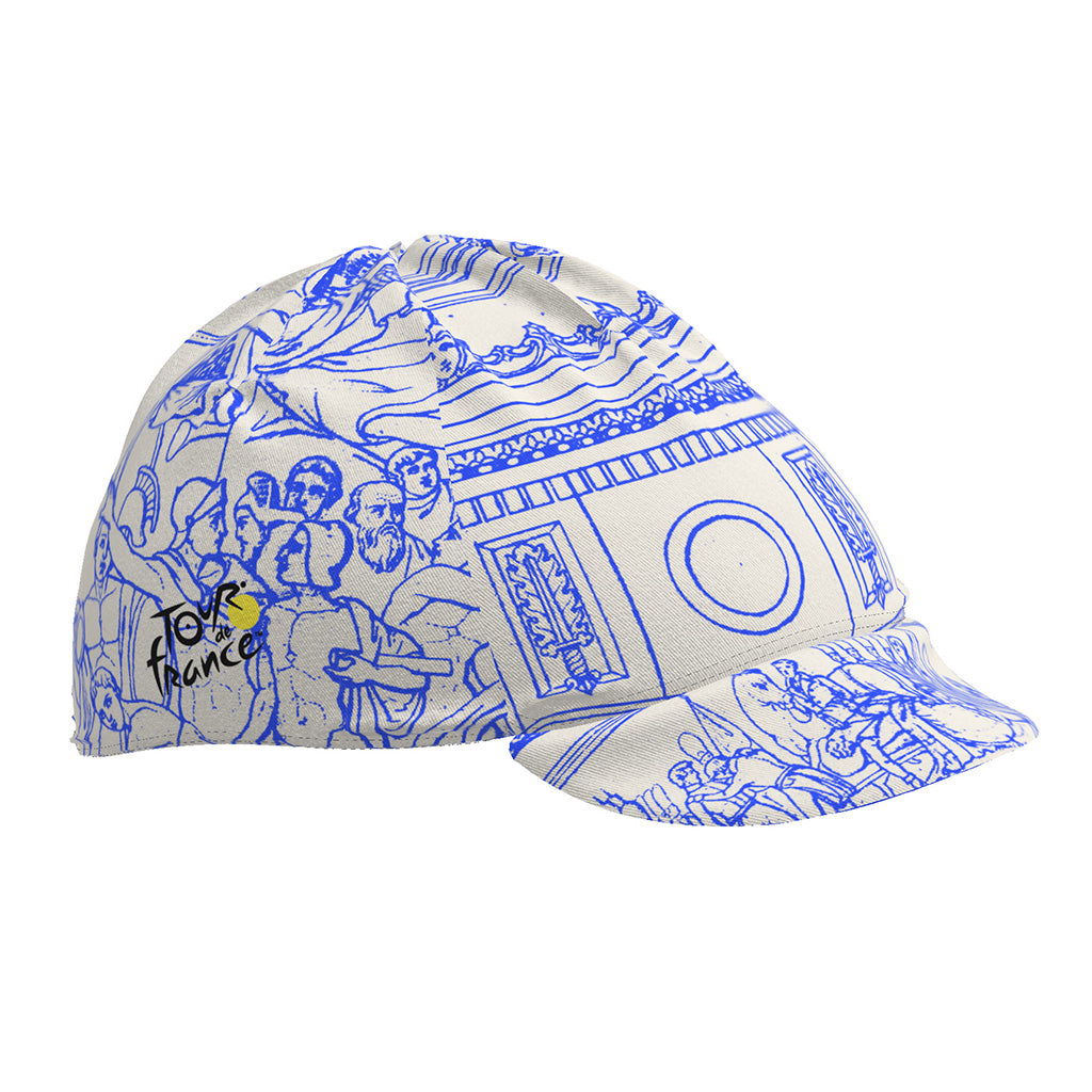 Santini TDF Arrivee Arc De Triomphe Cycling Cap (Print) | Cycling Gears Hub