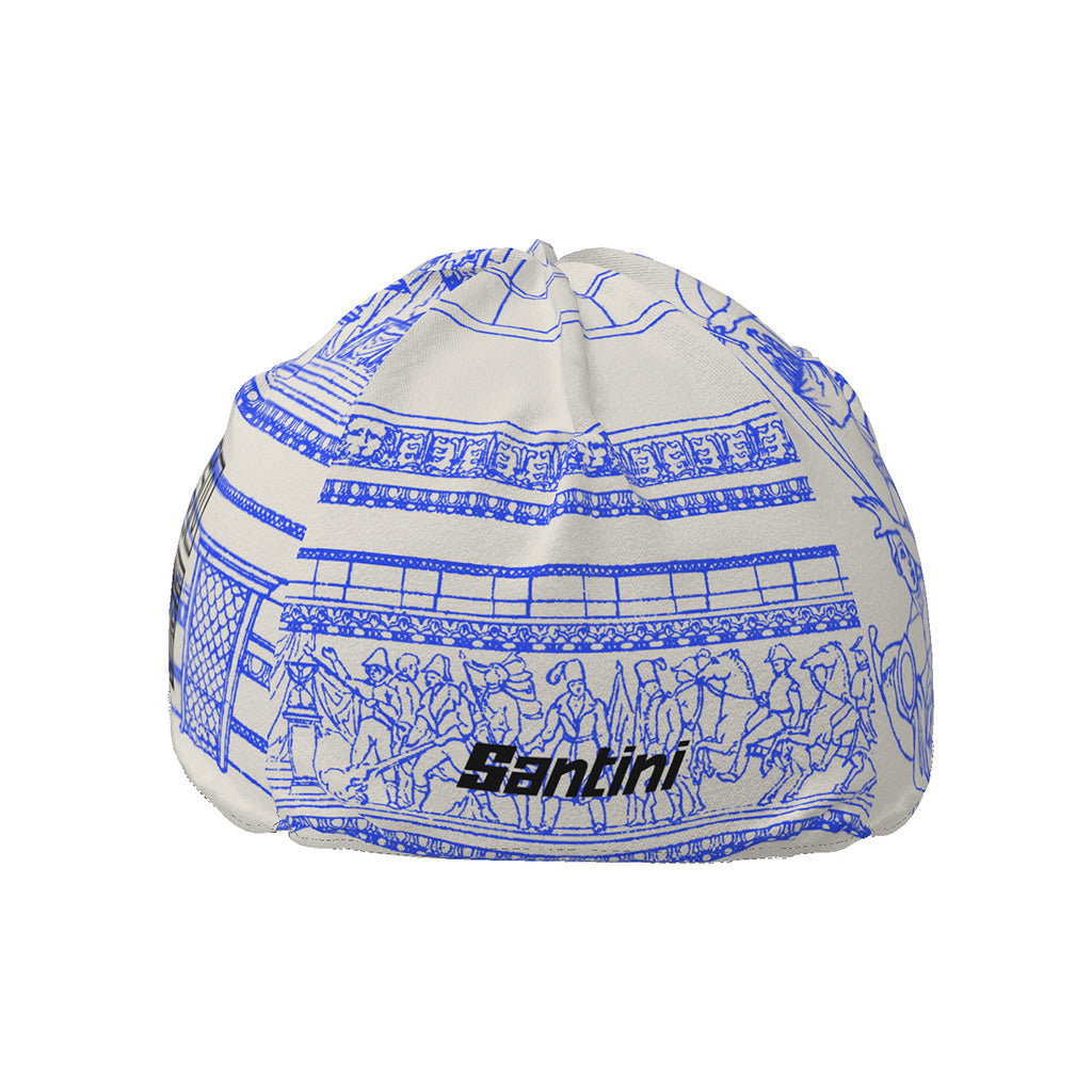 Santini TDF Arrivee Arc De Triomphe Cycling Cap (Print) | Cycling Gears Hub