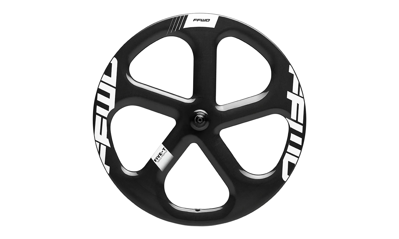 FFWD 5spoke Disc-T/Five-T Carbon Wheel Color -White| Cycling Gears Hub