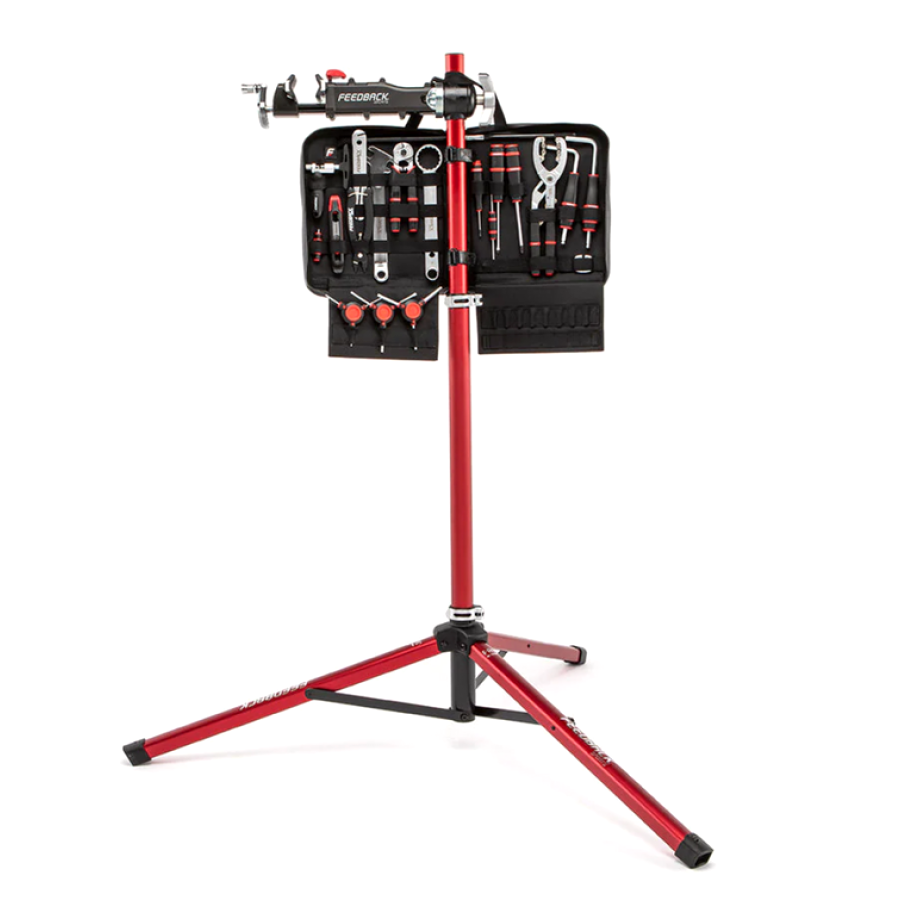 Feedback Sports Pro Mechanic Bike Repair Stand | Professional Bicycle Workstand  | Cycling Gears Hub