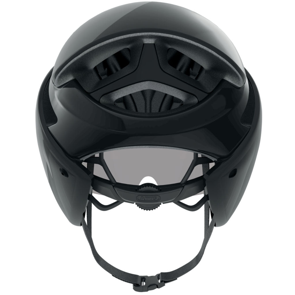 Abus Gamechanger Aero Road Helmet With Shiny Black Color | Cycling Gears Hub