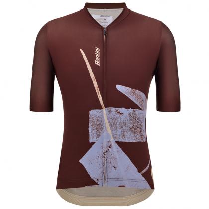 Santini Note Men's Cycling Jersey (Chocolate) | Cycling Gears Hub
