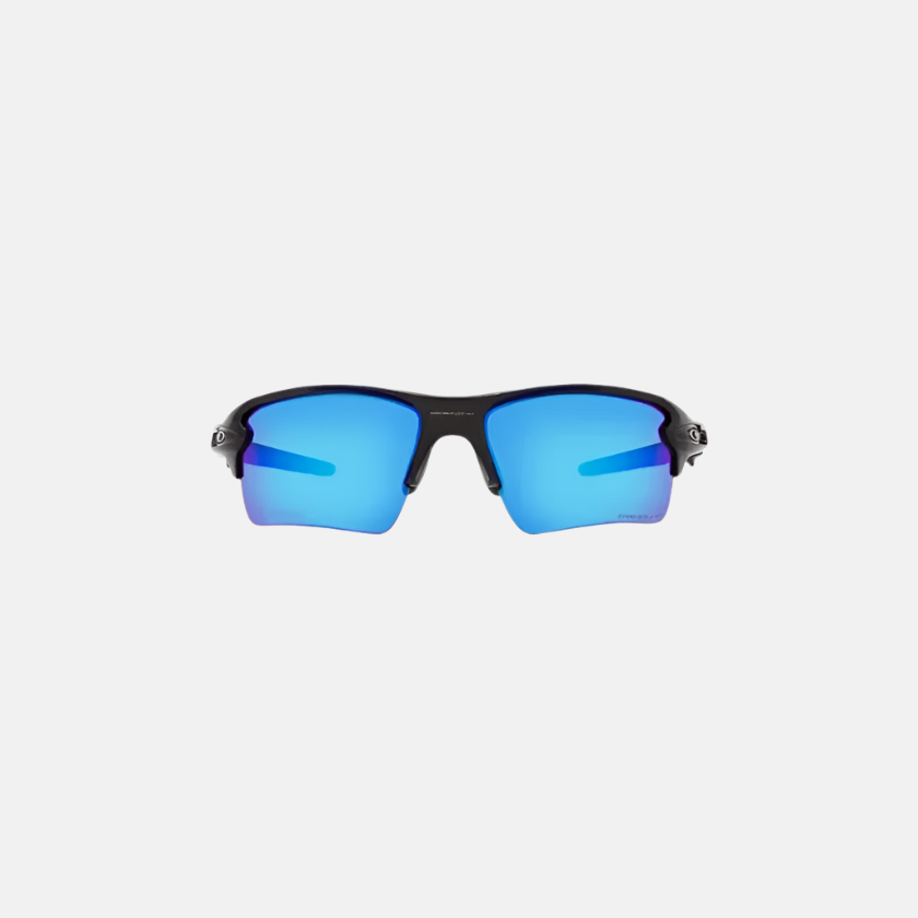 Oakley Flak 2.0 XL polished black sunglasses with Prizm Sapphire Iridium polarized lenses