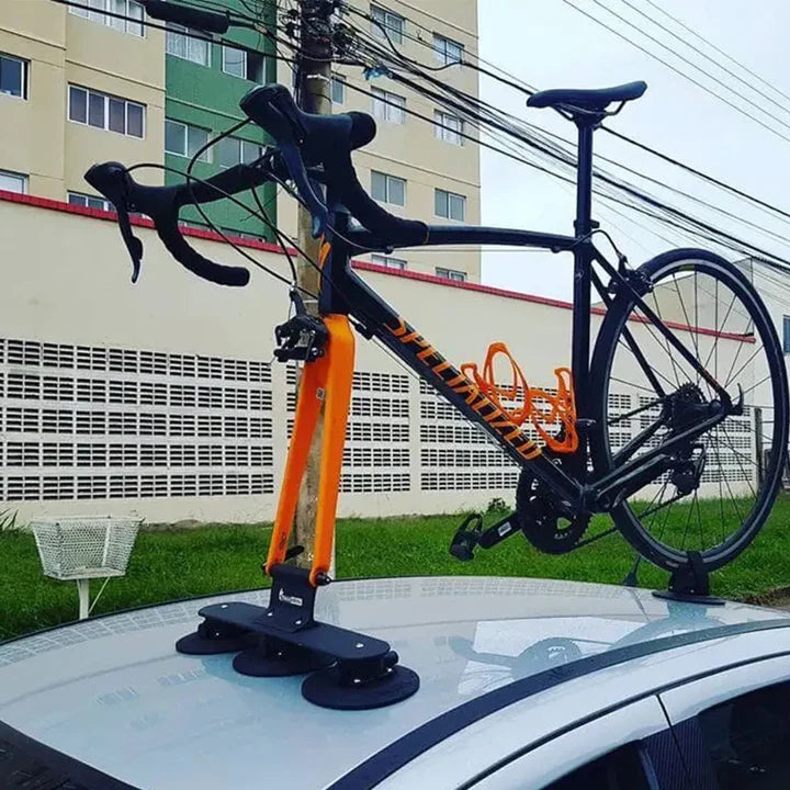 TREEFROG Elite 1 Bike Rack (9QR–12x100)– Single Bike Roof Mount with Industrial Suction System