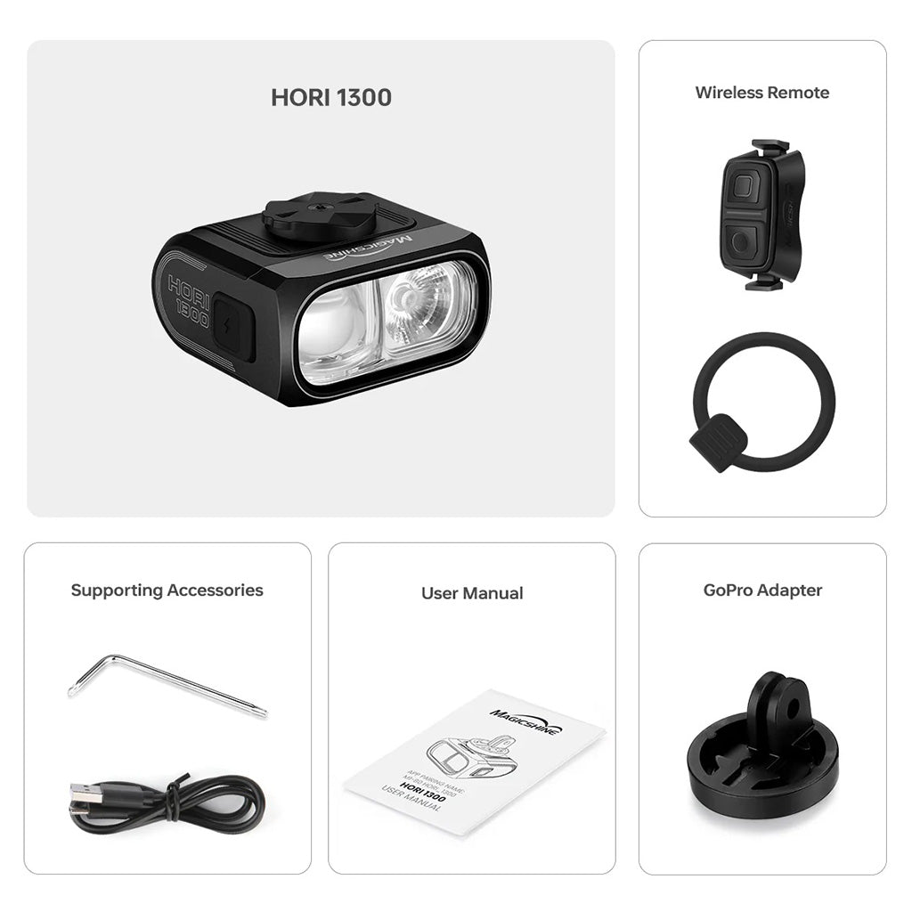 Magicshine Hori 1300 Front Light |Ultra-Bright Bike Headlight