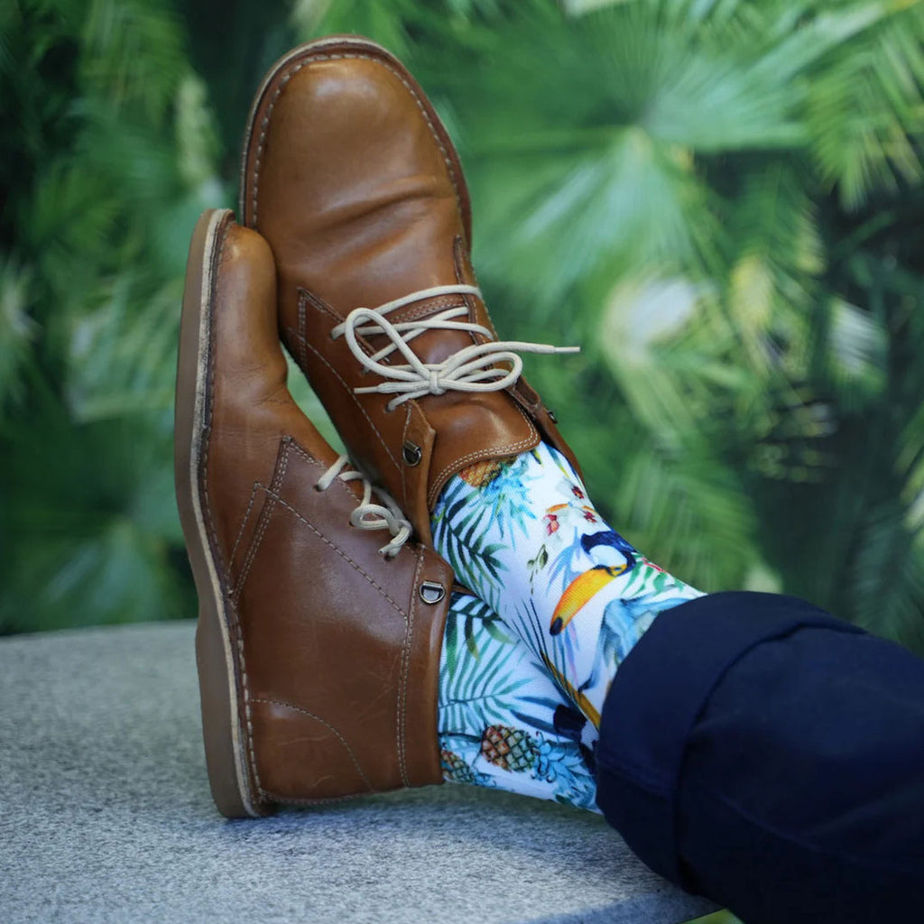 SOX Tropicals Casual Crew Socks – Lightweight Everyday Crew | Breathable Comfort Fit